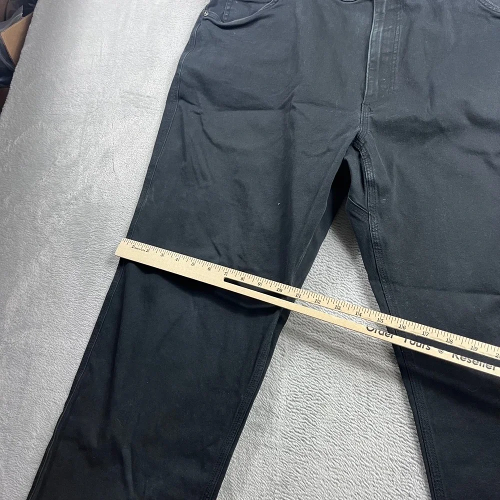 Duluth Trading Co Flex‎ Fire Hose Relaxed Fit Black Work Pants 44x30 Mens